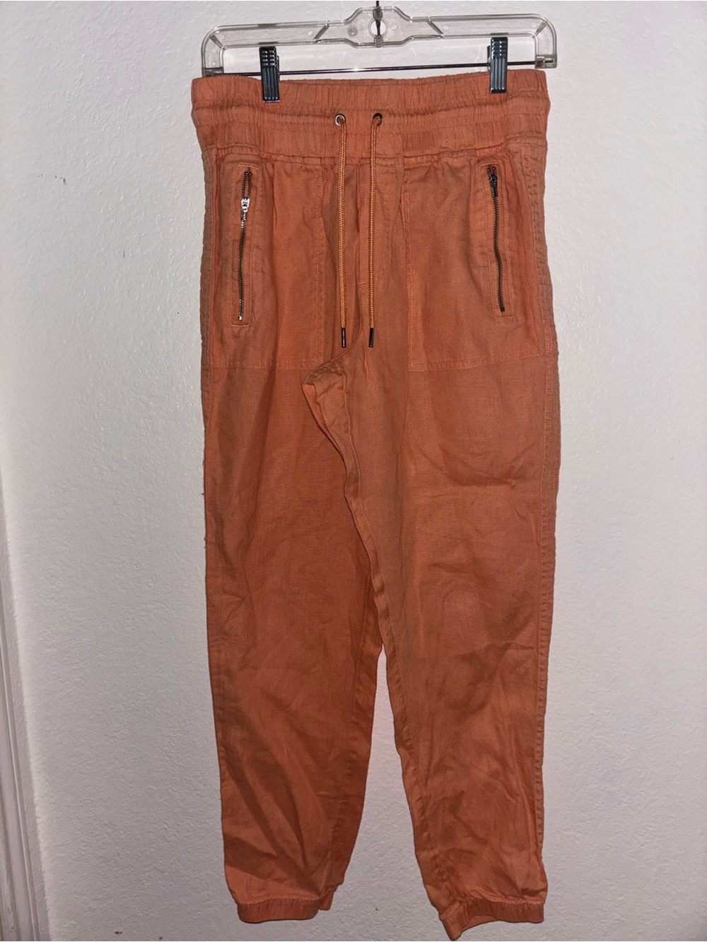 Athleta Rust Orange Drawstring Joggers